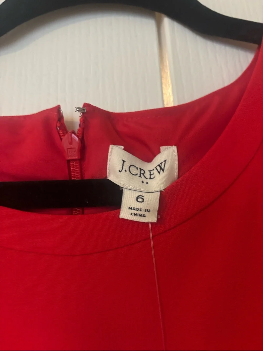 J. Crew Sleeveless Red Sheath Dress